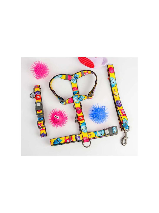 Περιλαίμιο Waudog Furry Monsters Plastic Fastex Xl 25mm X 37-58cm Smartid