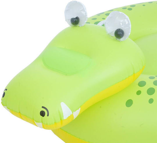 Jilong Kids' Inflatable Pool Mattress Crocodile Green 145x95cm