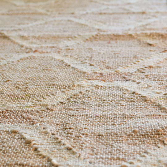 Ravelia Chainlink Χαλί Ορθογώνιο Καλοκαιρινό Ψάθινο Rust 70x140cm