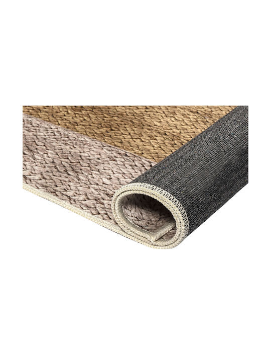 Beauty Home Rechteckiger Juteteppich Gelb 160x230cm