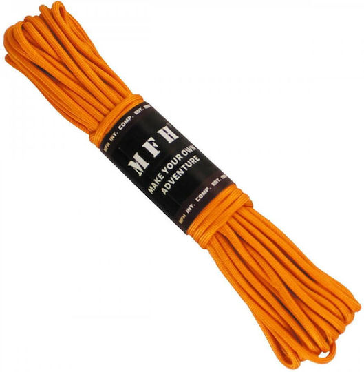 MFH Paracord Nylon Rope with Diameter 15mm and Length 15m 15m Orange