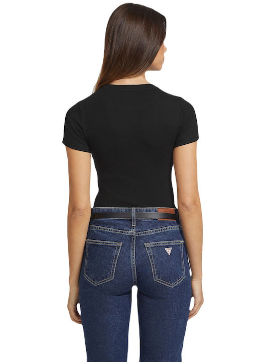 Guess T-Shirt Μαύρη