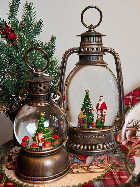 Fylliana Christmas Gold Lantern 28x16cm