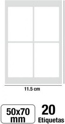 Madrid Papel Ετικέτες Τετραδίων 7x5cm 20τμχ