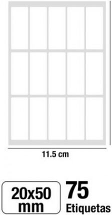 Madrid Papel Notebook Labels 75pcs
