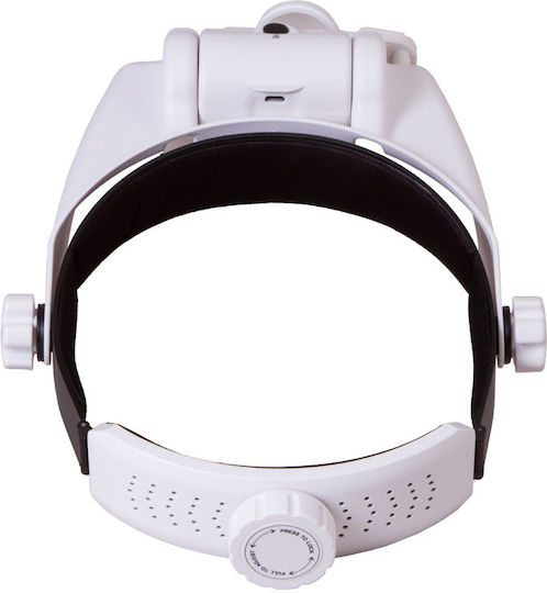 Levenhuk Zeno Vizor Hr2 Rechargeable Head Magnifier 1.5x/2x Magnification 3 Led Lamps Rechargeable Battery