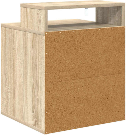 vidaXL Katzenbett Haus Sonomá 42,5 x 40 x 53,5 cm aus bearbeitetem Holz