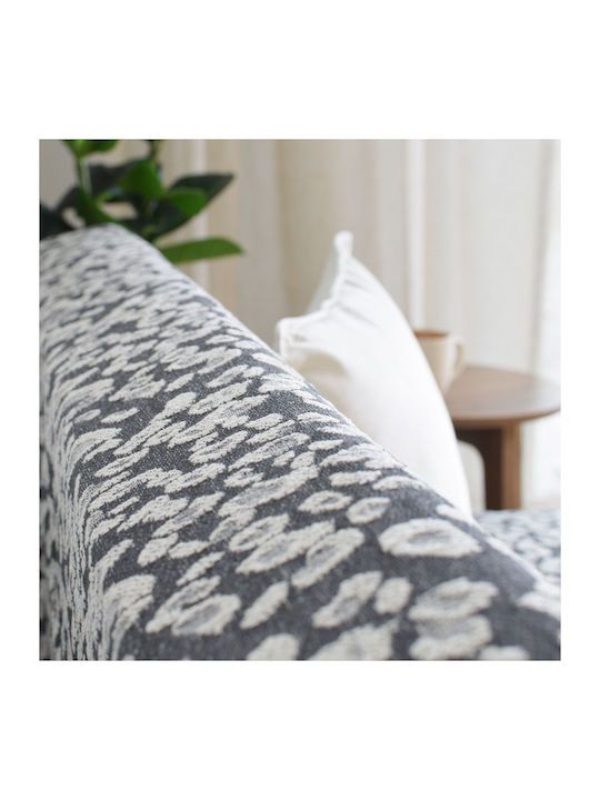 Ravelia Felino Sofa Throw 2 Seater Chenille 180x240cm D Grey