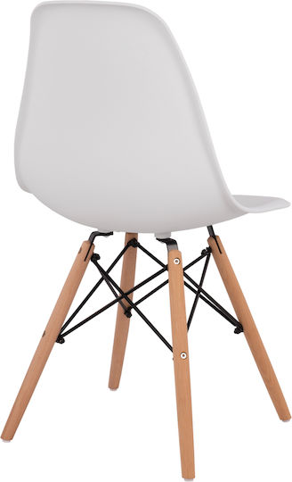 Twist Stühle Speisesaal White 2Stück 46x50x82cm