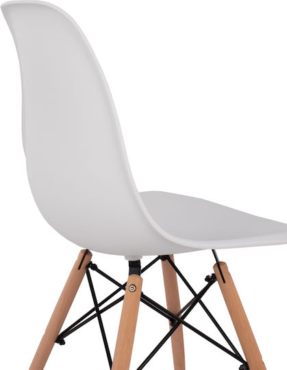 Twist Stühle Speisesaal White 2Stück 46x50x82cm
