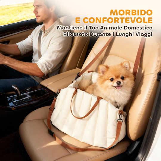 Pawhut Dog Carrying Beige Bag for 5kg Pets