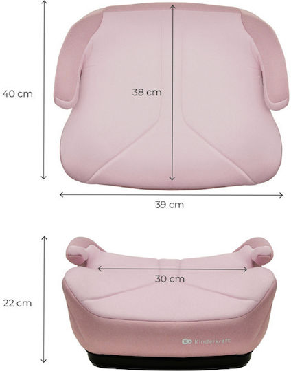 Kinderkraft I-BOOST 2 Baby Car Seat Booster i-Size Pink