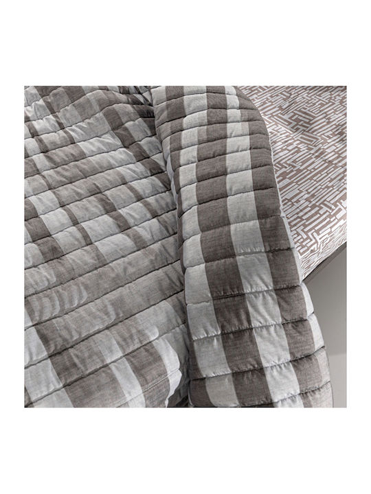 Guy Laroche Duvet Cover Set Cotton Queen with 2 Pillowcases 225x245 Grey