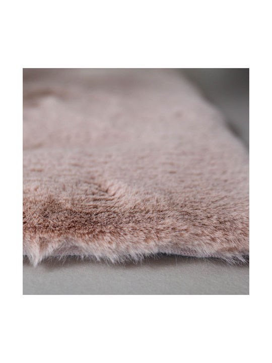 Ravelia Modern Bedroom Rugs Set Fluffy Pink HH148-1/Pink 3pcs
