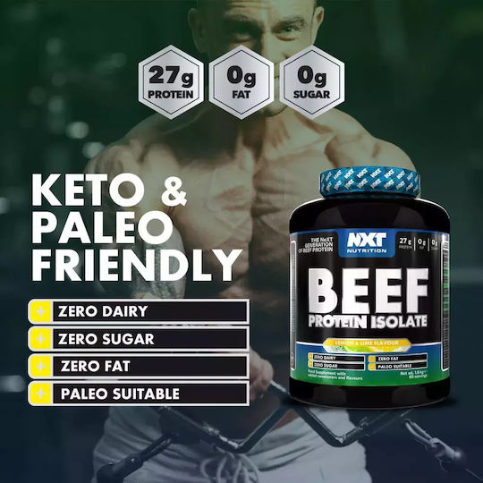 Nxt Nutrition Beef Isolate Lactose Free with Flavor Lemon Lime 1.8kg