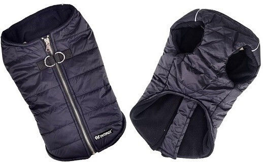 Pet Interest Zipper Vest Stars Кучешки палта Флийс / Водоустойчиво / Ветроустойчиво Черен Large с дължина на гръбчето 39 см. 52203