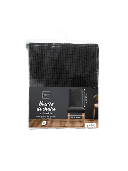 Sacha Noir Elastische Abdeckung für Stuhl Noir 50x45cm 1Stück 1612934