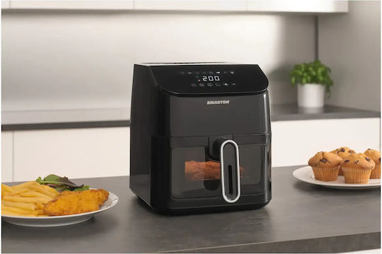 Smarton Heißluftfritteuse 4,5 l Schwarz FR 460