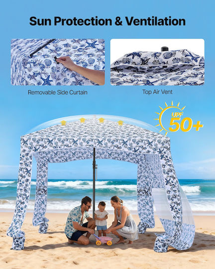 Vevor Schatten 5 Personen Blau