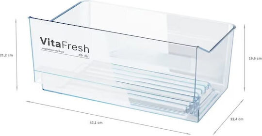Bosch Refrigerator 346lt H186xW60xD65cm Inox KSV36FIEP