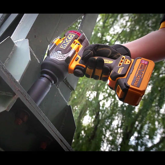 Ingco CIWLI201351 Brushless Schlagschrauber Akku 20V Solo mit Aufnahme 3/4"