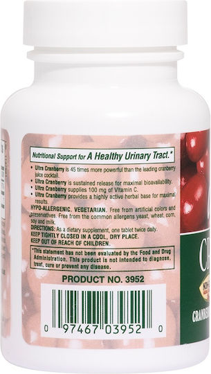 Nature's Plus Ultra Cranberry 1000mg 60 ταμπλέτες