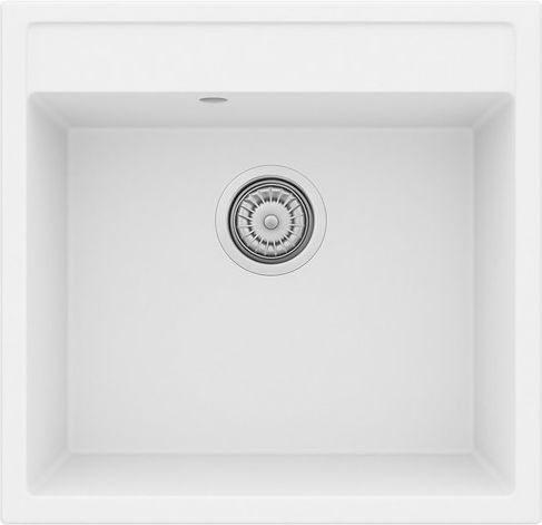 Unixton Icarus50 Drop-In Küchenspüle aus Flüssiger Granit M50xP50cm Braune