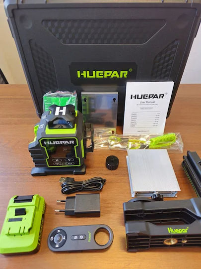 Huepar W04CG Nivelă laser liniară cu fascicul verde