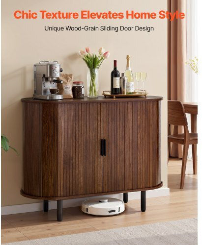 Μπουφές από Ξύλο & Μέταλλο Walnut 100x40x75cm Μπουφές από Ξύλο & Μέταλλο Walnut 100x40x75cm