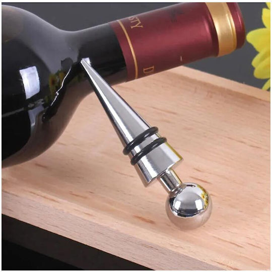 Airtight Bottle Stopper Plastic Silicone 3x3x9 Cm Aria Trade