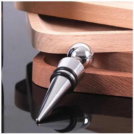 Airtight Bottle Stopper Plastic Silicone 3x3x9 Cm Aria Trade