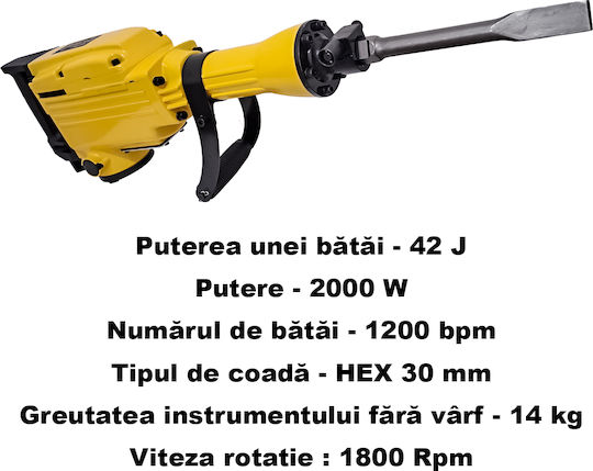 DDT Impact Demolitionist Electric 2000W with Chuck HEX