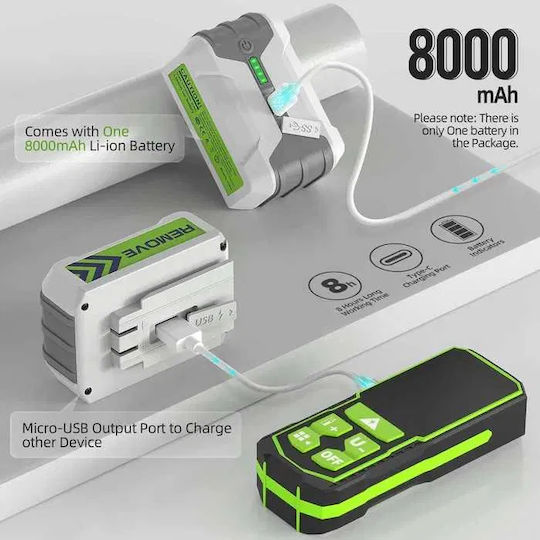 Huepar Laser-Nivelliergerät Mit Grüner Laserlinie 3.7V Mit Arbeitsbereich 30m