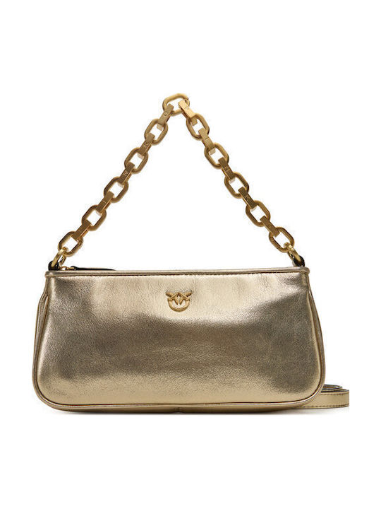 Half Moon Baguette Damentasche Schultertasche Gold
