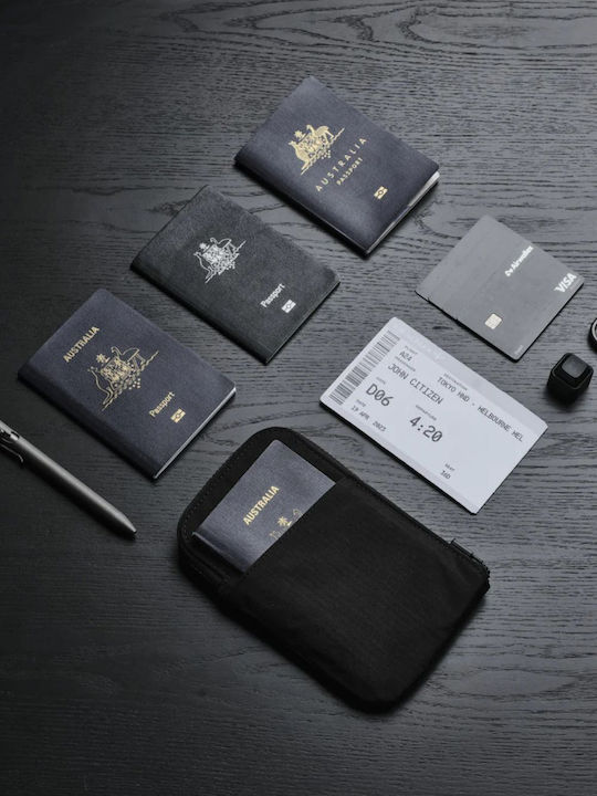 Мъжки Портфейл Пътнически с RFID Черен