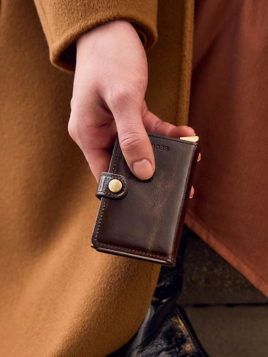 Herren Geldbörse Karten mit RFID Braun