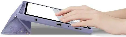Tech-Protect SC Pen Hybrid Flip Cover Lila (Galaxy Tab A9 / Galaxy Tab A11)