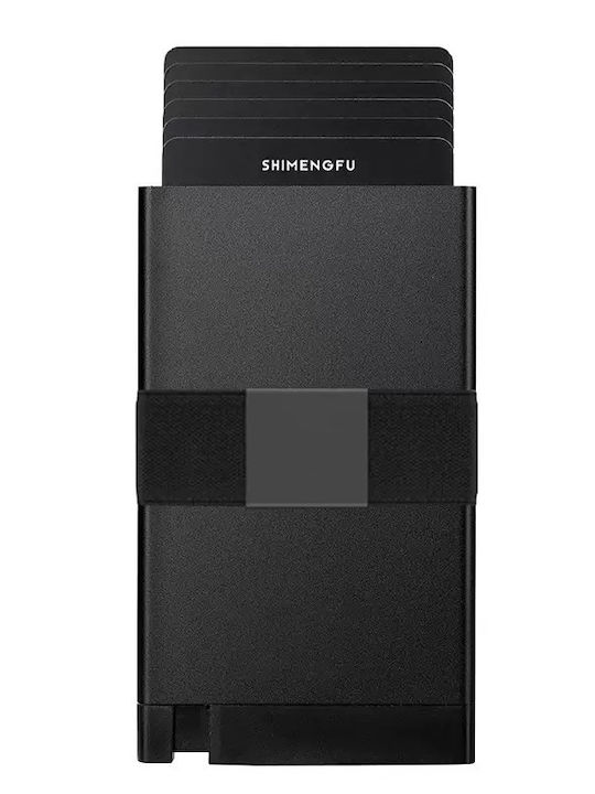 Ανδρικό Πορτοφόλι Καρτών με RFID Μαύρο