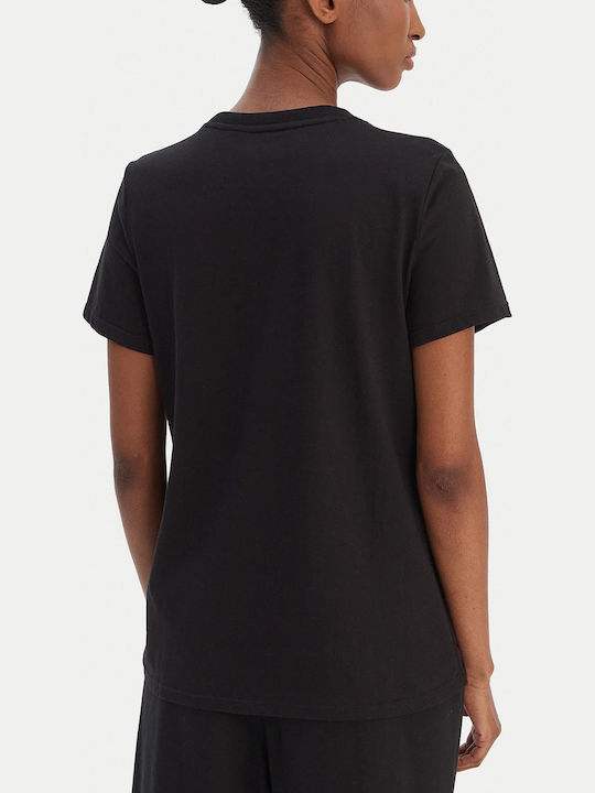 Logo Tricou Damă Negru