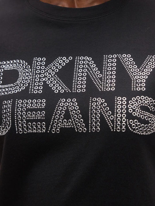 Logo Γυναικείο T-shirt Black/silver