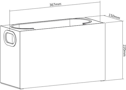 Maclean Energy Kosmetikorganizer Weiß 36,7x22x15cm