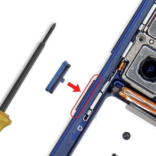 Samsung Buton Original Pornire Galaxy S25 S25 Plus On Off Albastru Navy