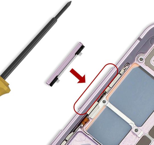 Samsung Original Volume Button Galaxy S23 S23 Plus Service Pack Lavender