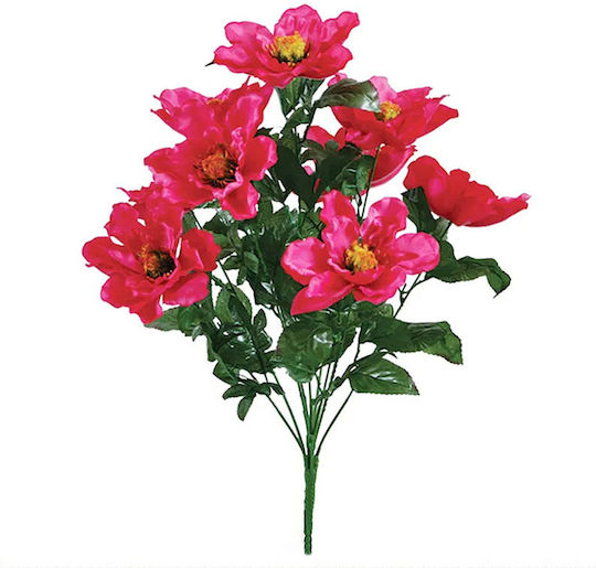 Marhome Bouquet Fuchsia Magnolia X9 H57cm 12/48box 00-1677-2