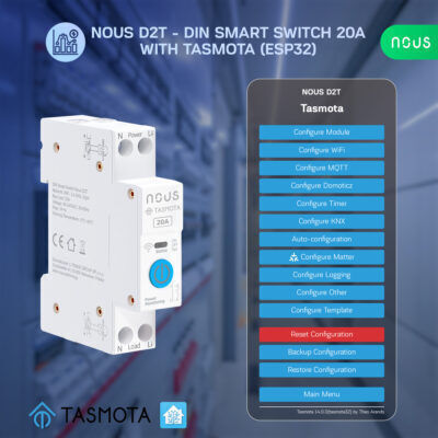 Nous Бутон Релсов превключвател WiFi 110V 20Спецификация