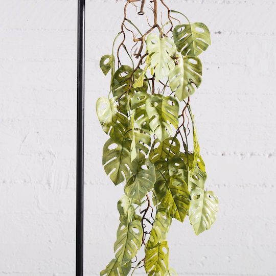 Supergreens Artificial Hanging Light Green Monstera 105 Cm 7-1653