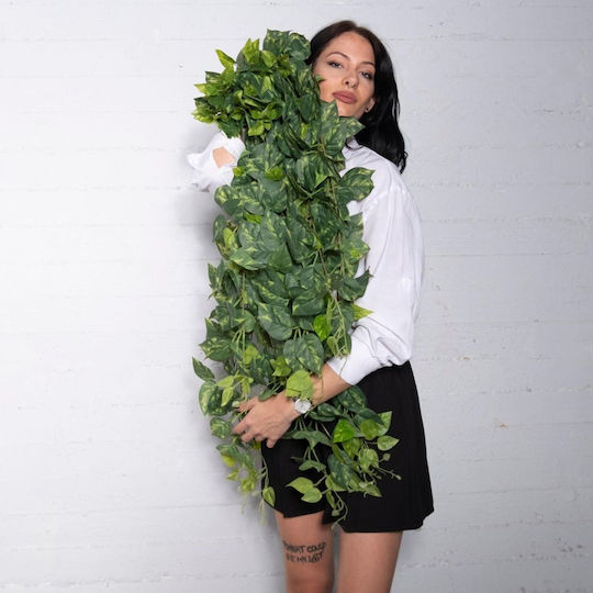 Supergreens Artificial Hanging Devil's Ivy Golden Green 110 Cm