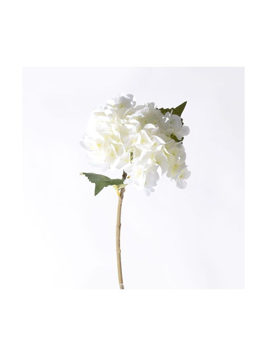 Supergreens Artificial Hydrangea Branch White 47 cm