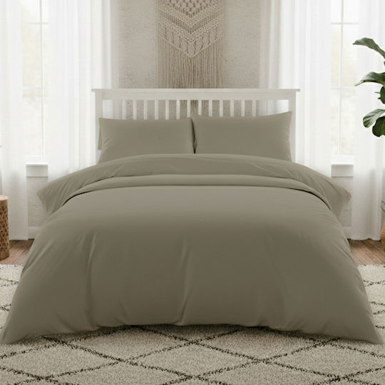 Melinen Lavish Σεντόνι King Size 270x270εκ. Olive/grey