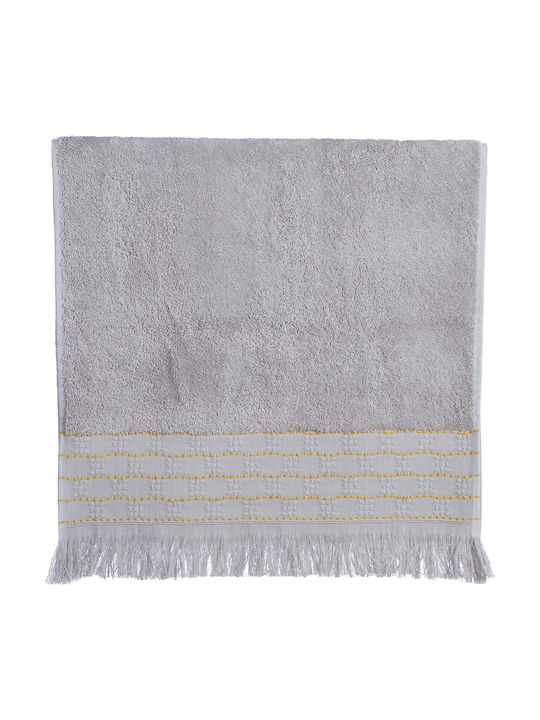 Nef-Nef Homeware 3-tlg. Set Badetücher Quantro Grey Gewicht 500gr/m²